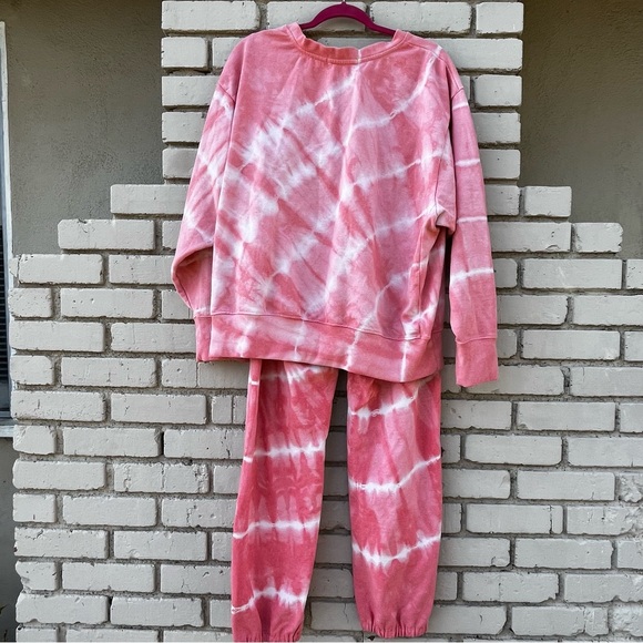 NWT LA CAUSA Tie Dye Matching Set in Grapefruit - Size Medium - Picture 4 of 10